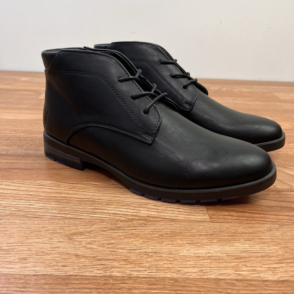 Nautica Largo Chukka‎ Boots Men's Size 8 Black NEW